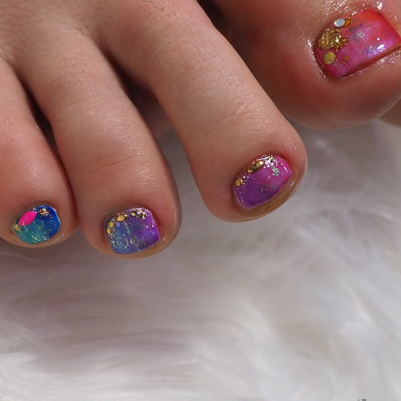 夏 フット グラデーション お客様 Kiraのネイルデザイン No ネイルブック