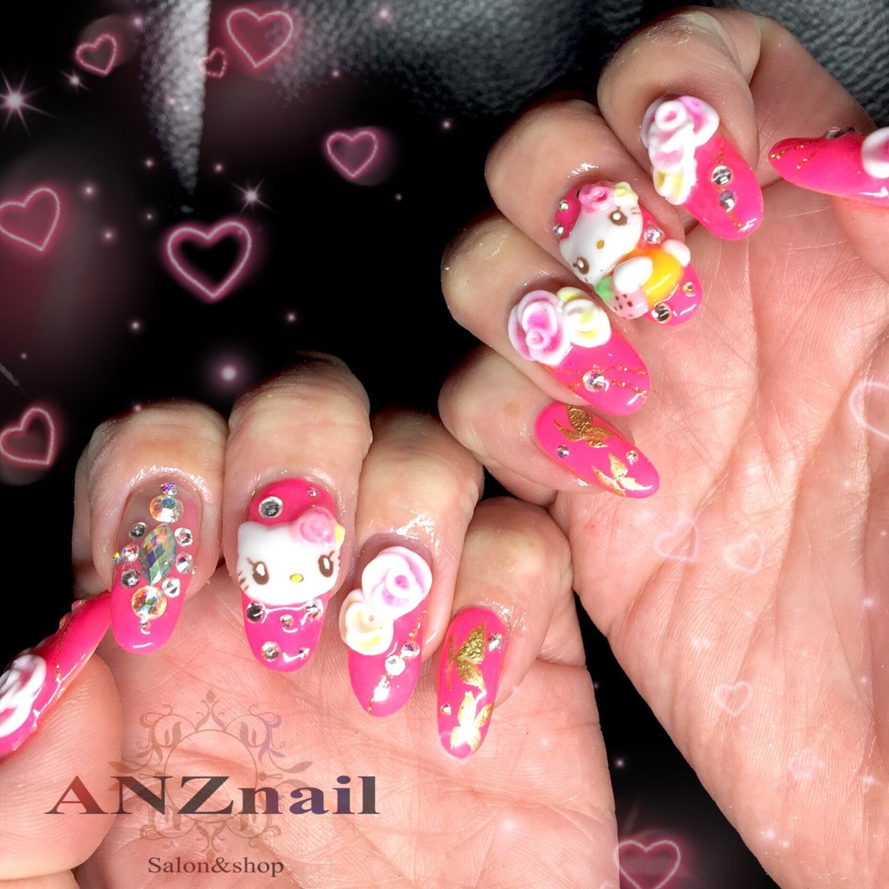 オールシーズン ブライダル パーティー ハンド ビジュー Anznail 旭川市ネイルサロン ネイリストあんず のネイル デザイン No ネイルブック