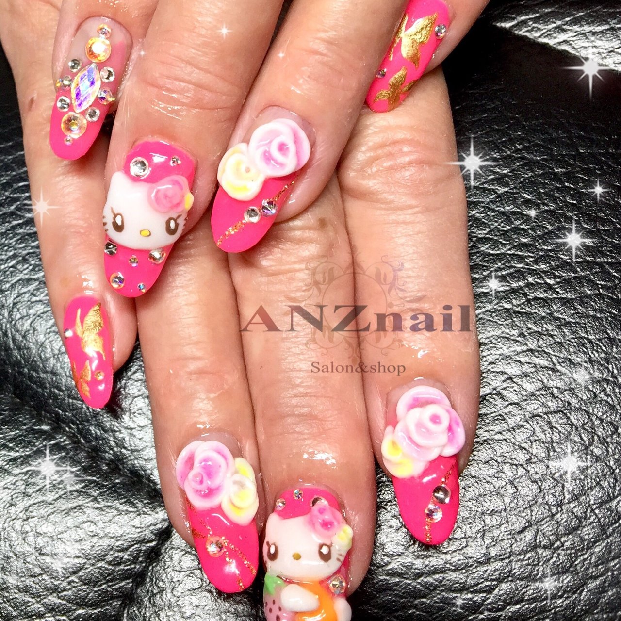 オールシーズン ブライダル パーティー ハンド ビジュー Anznail 旭川市ネイルサロン ネイリストあんず のネイル デザイン No ネイルブック