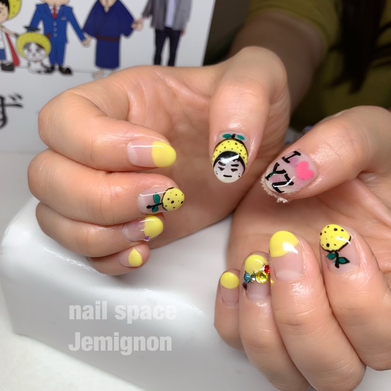 オールシーズン/イエロー - nail space Jemignonのネイルデザイン[No
