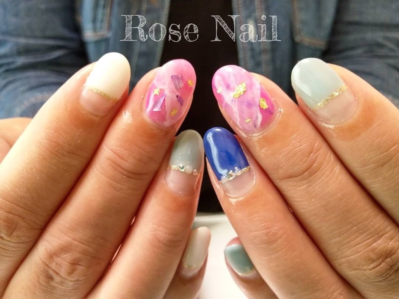 春 夏 オフィス デート ハンド Rose Nail のネイルデザイン No ネイルブック