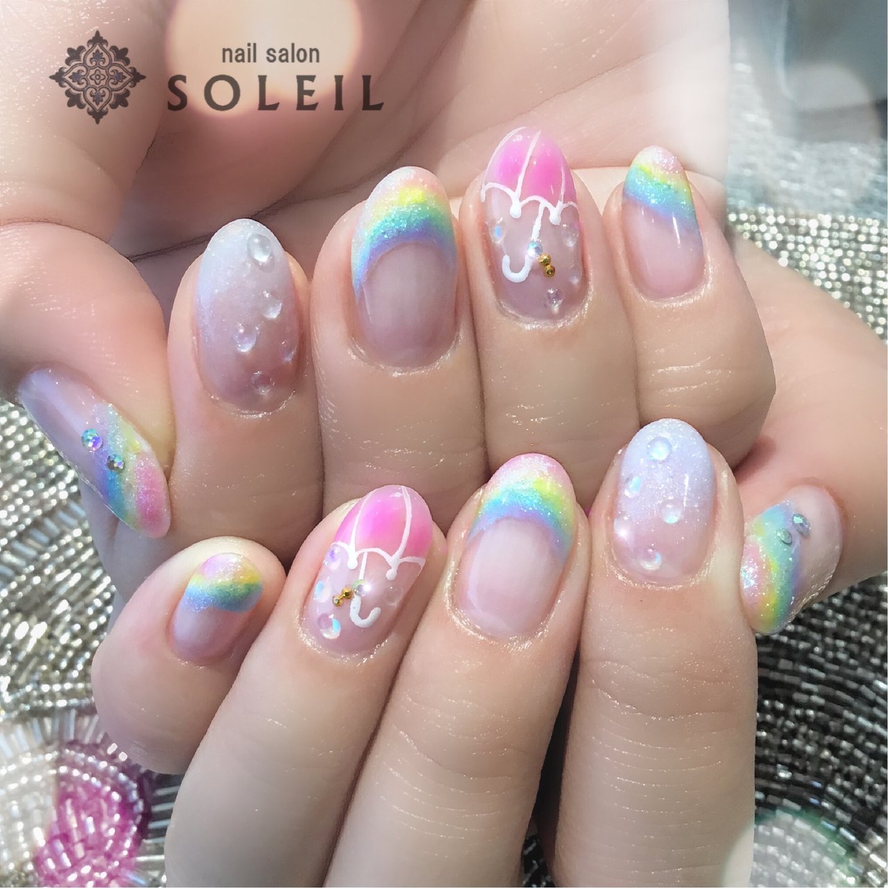 夏 旅行 梅雨 デート ハンド Nail Salon Soleil ネイルサロン ソレイユ のネイルデザイン No ネイルブック