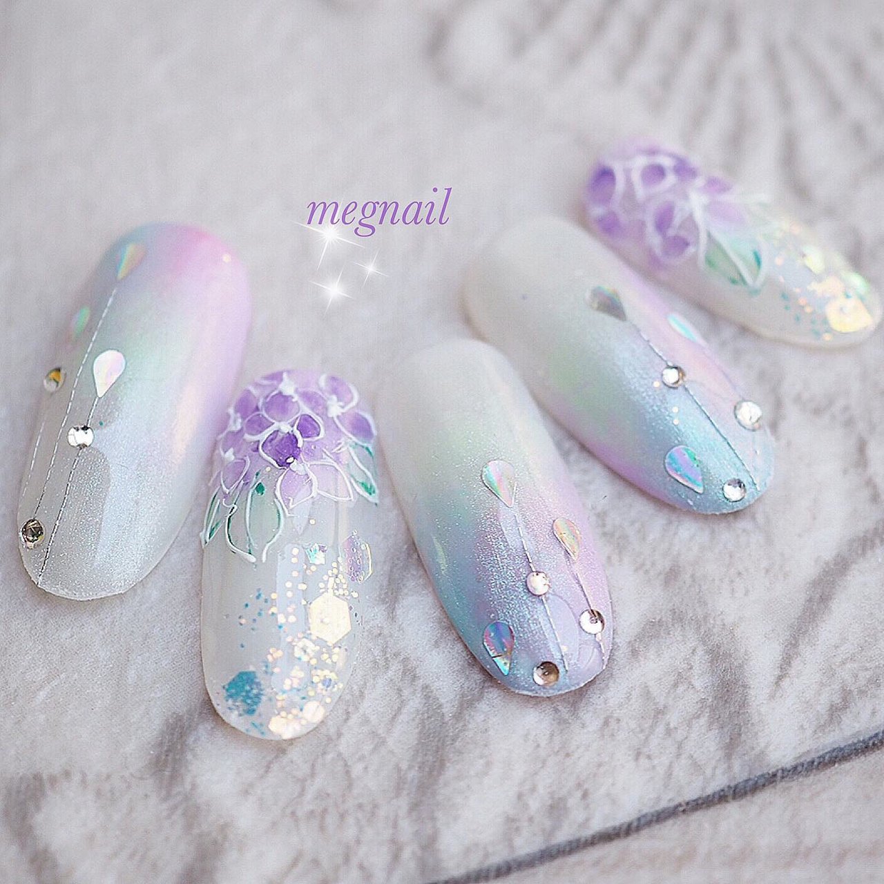 春 夏 梅雨 女子会 ハンド Megnailのネイルデザイン No 4285393 ネイルブック