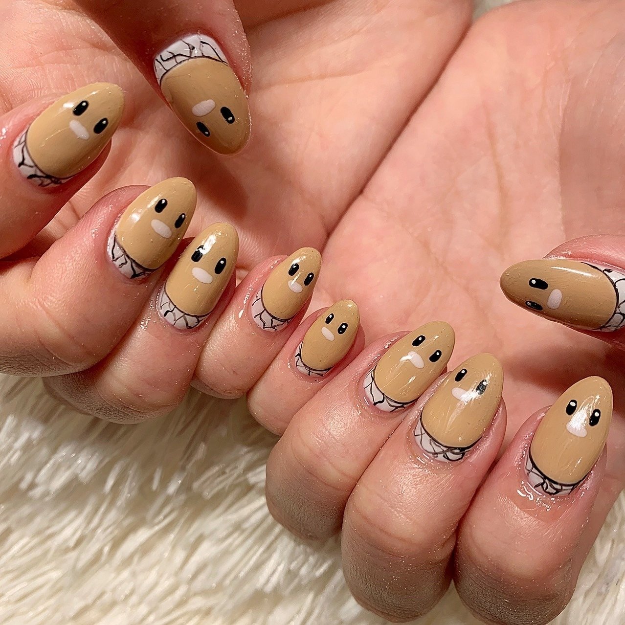 オールシーズン ハンド ワンカラー キャラクター ショート Bg Nailのネイルデザイン No ネイルブック