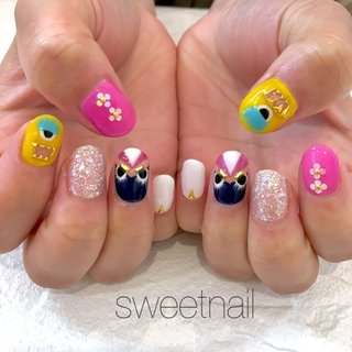 Fendiモンスターのネイルデザイン ネイルブック