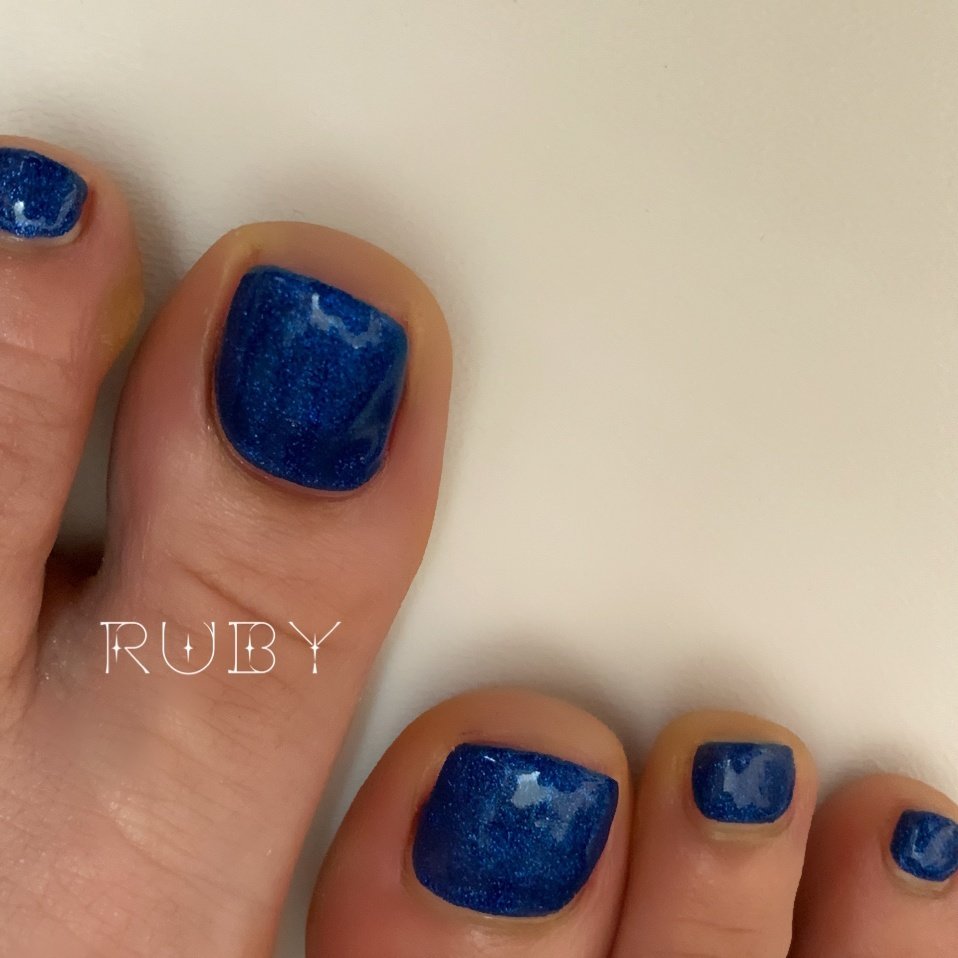 春 夏 フット シンプル ワンカラー Ruby Nail07のネイルデザイン No 4288675 ネイルブック