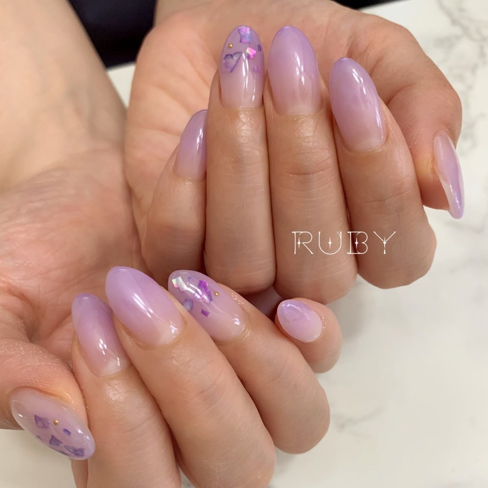 春 夏 ハンド シンプル グラデーション Ruby Nail07のネイルデザイン No ネイルブック