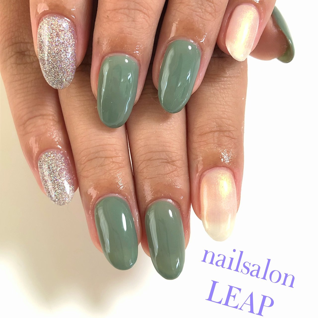 夏 オールシーズン ハンド ロング ホワイト Nailsalon Leapのネイルデザイン No ネイルブック