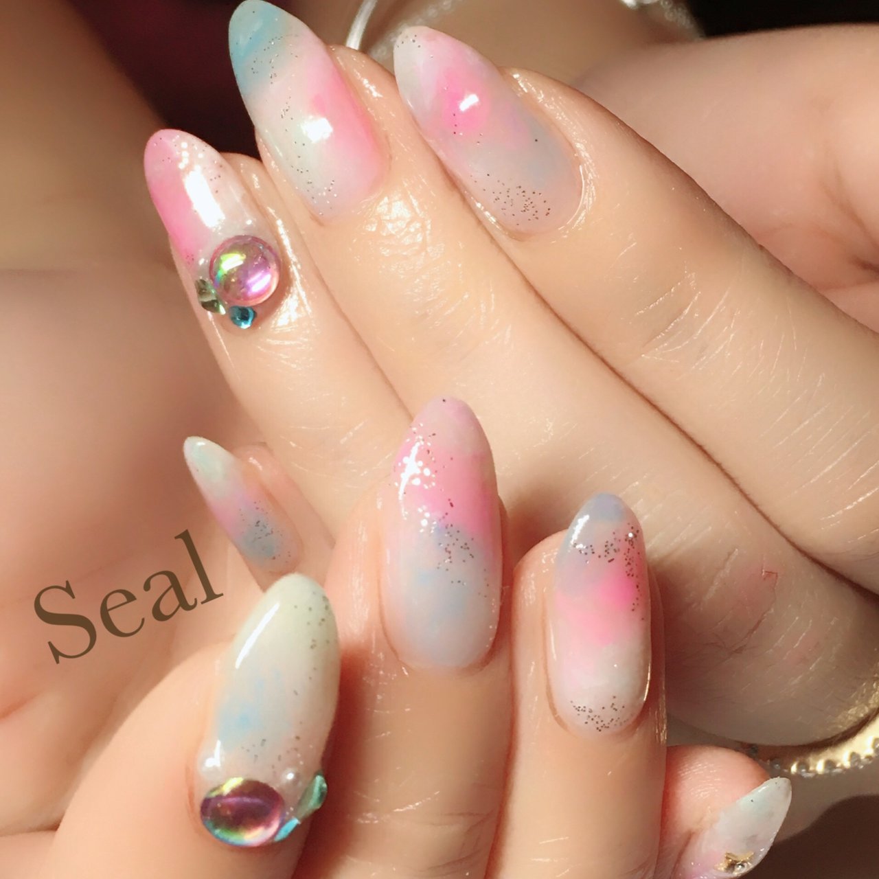 春 夏 オールシーズン ハンド シンプル Seal Nailのネイルデザイン No ネイルブック