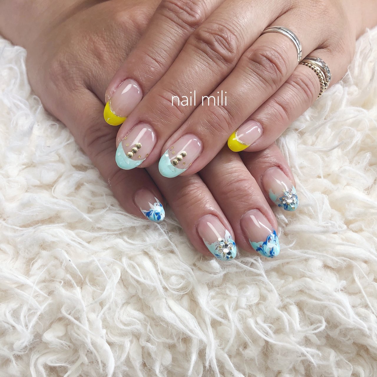 春 夏 リゾート 女子会 ハンド Nail Miliのネイルデザイン No ネイルブック