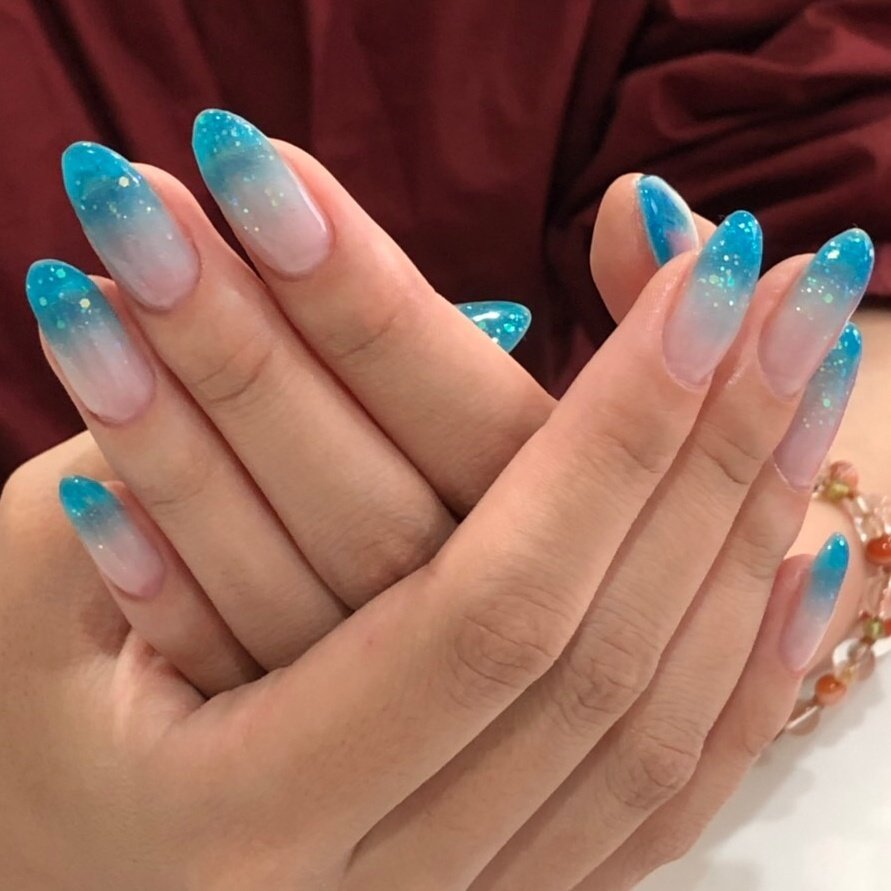 春 夏 ハンド グラデーション ラメ Calla Nailのネイルデザイン No 4295186 ネイルブック