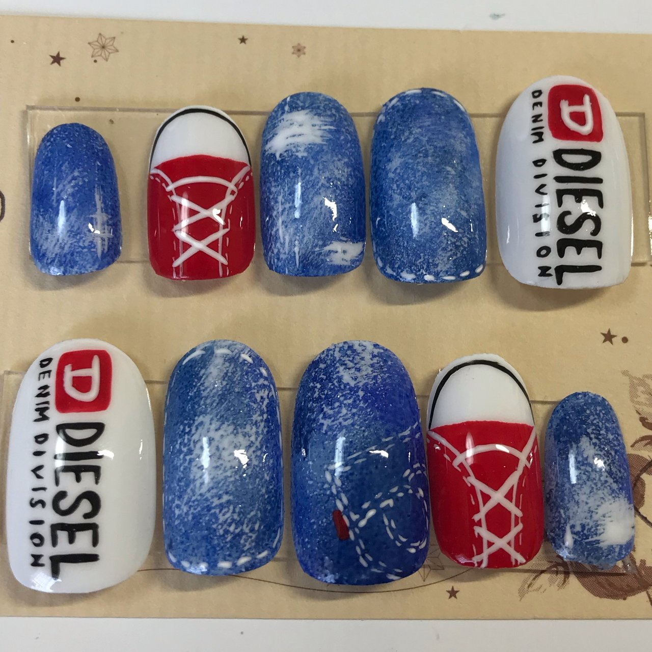 夏 旅行 スポーツ デニム ブランド柄 Nail Room Amery のネイルデザイン No ネイルブック