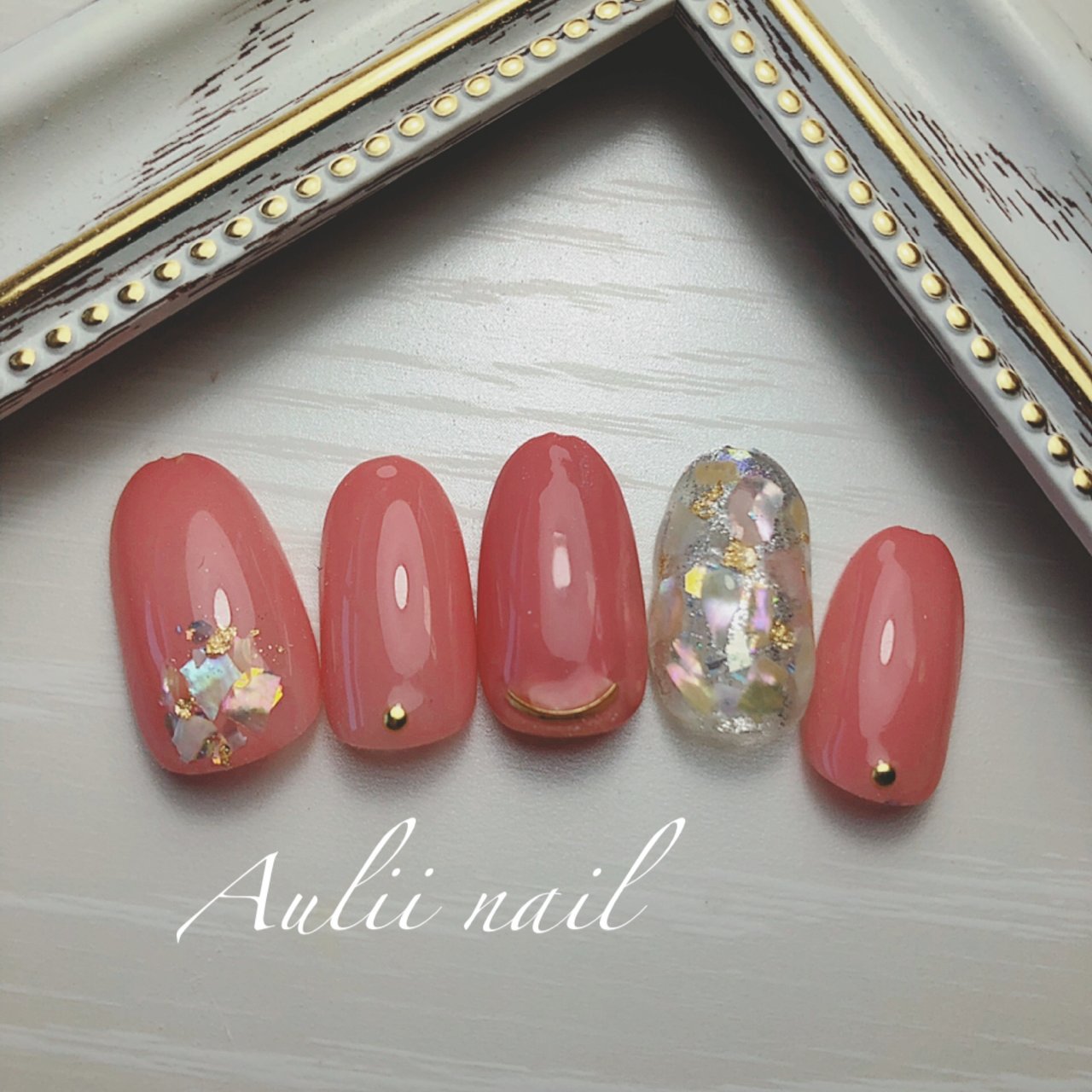 夏 海 リゾート ハンド シェル Nail Salon Auliiのネイルデザイン No ネイルブック