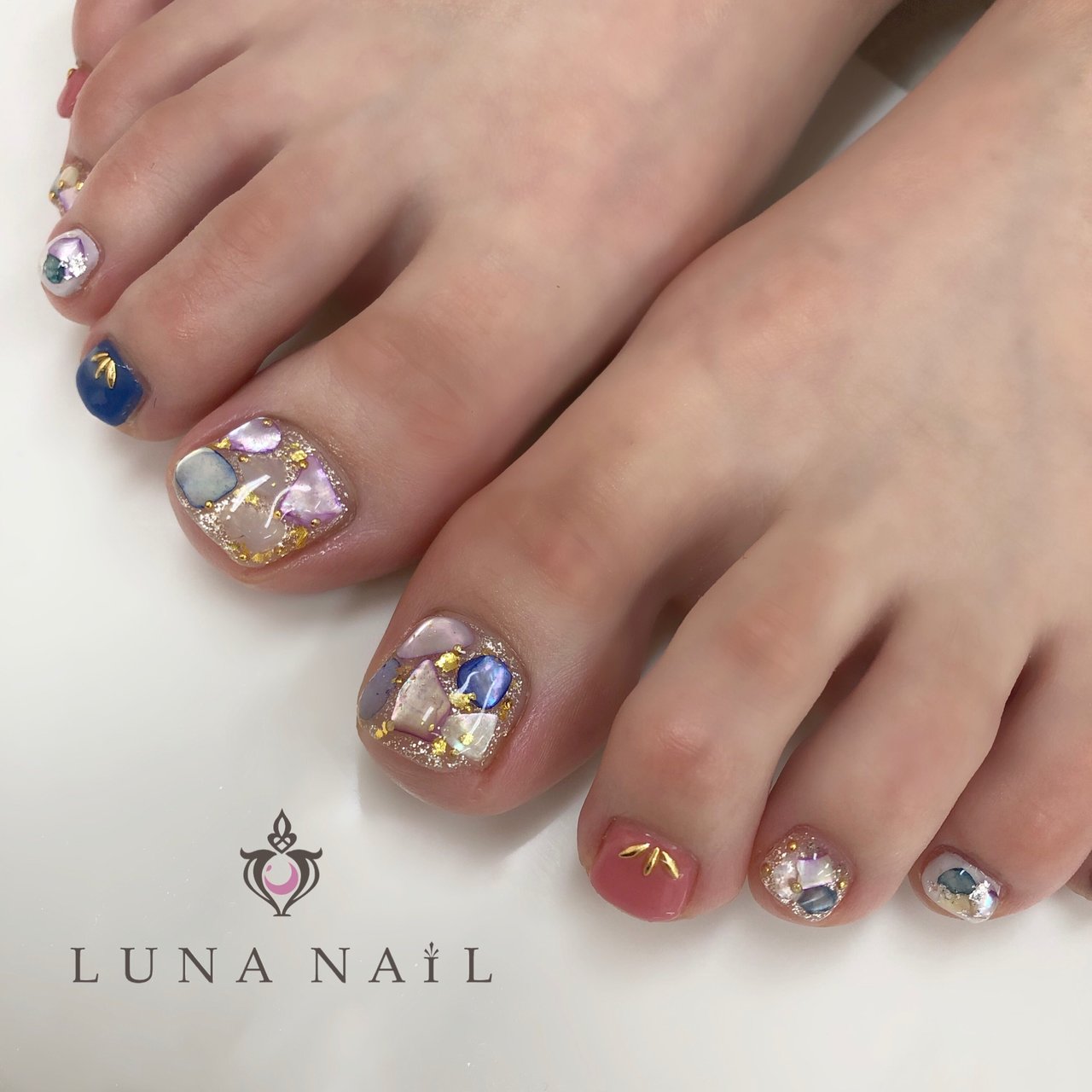 春 夏 海 リゾート フット Luna Nail のネイルデザイン No ネイルブック