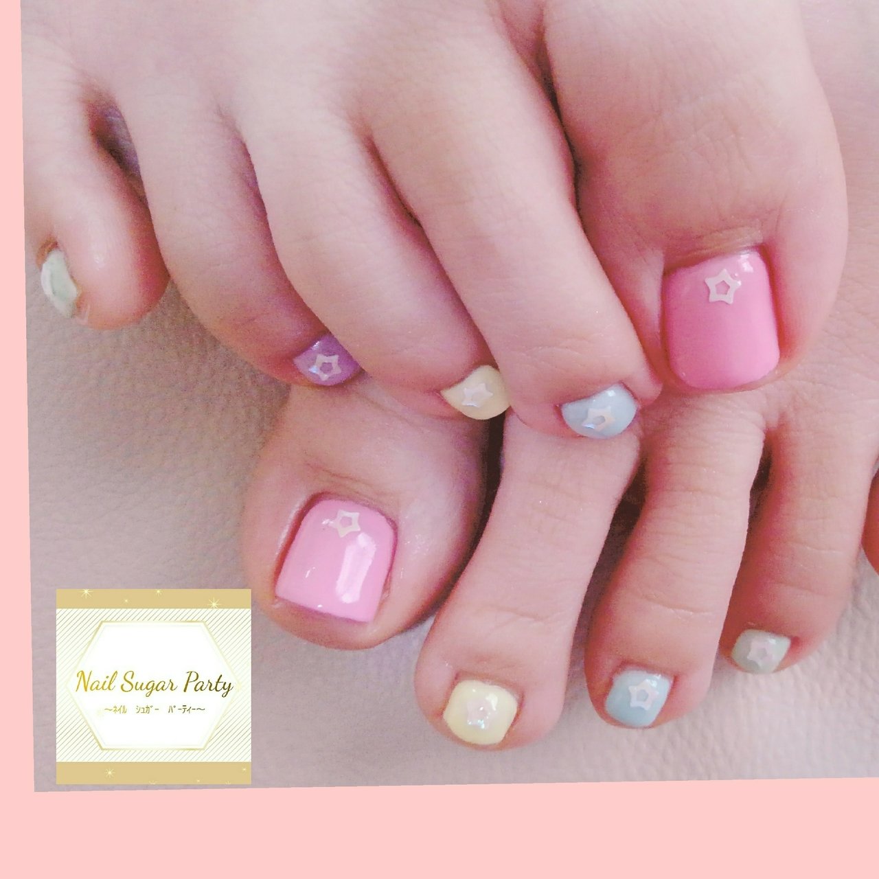 春 夏 梅雨 七夕 フット Nail Sugar Party ﾈｲﾙｼｭｶﾞｰﾊﾟｰﾃｨ のネイルデザイン No ネイルブック