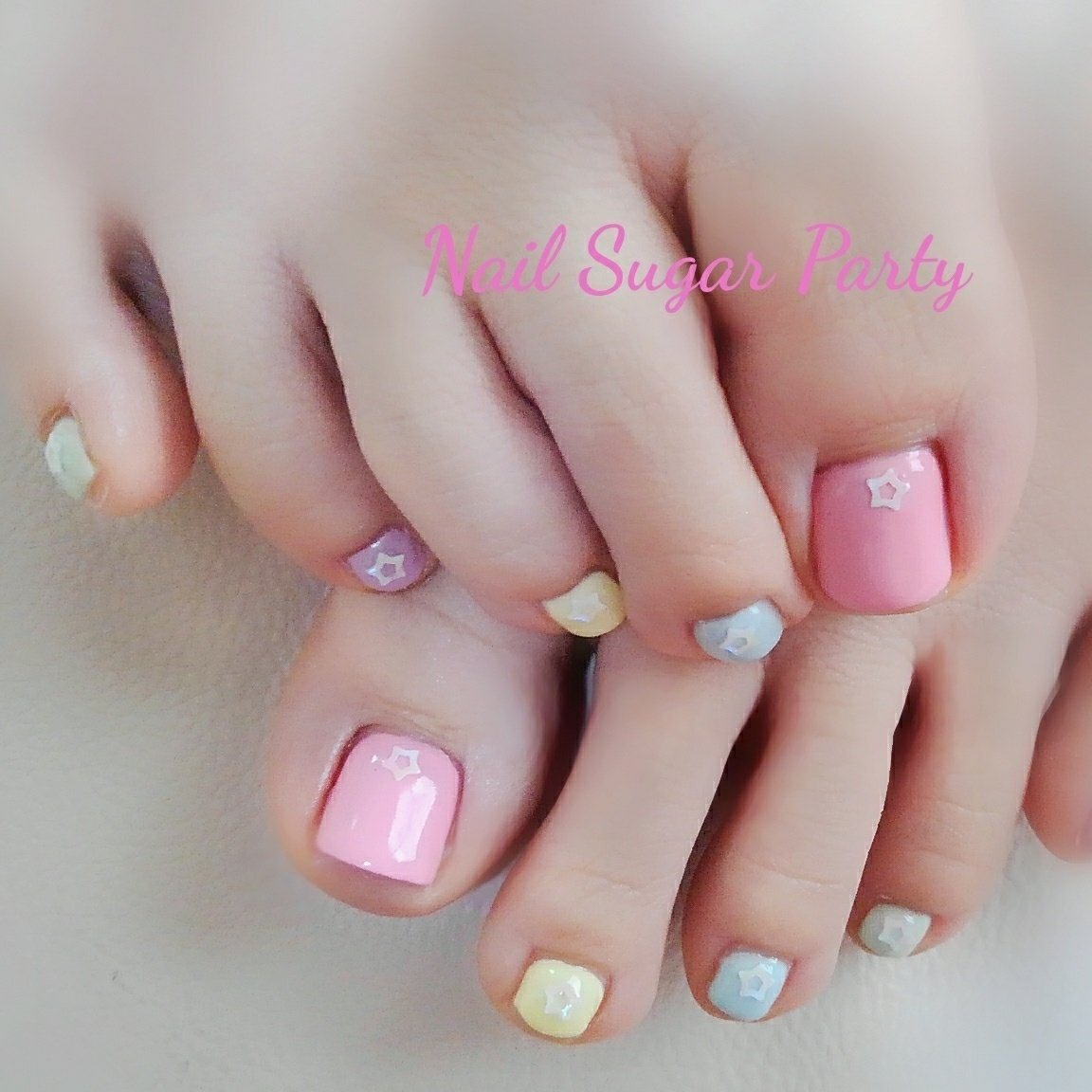 春 夏 梅雨 七夕 フット Nail Sugar Party ﾈｲﾙｼｭｶﾞｰﾊﾟｰﾃｨ のネイルデザイン No ネイルブック