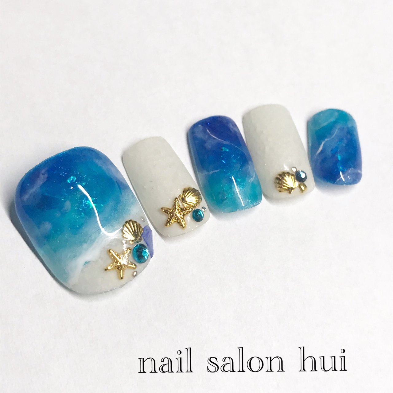 夏 フット シェル スターフィッシュ ベージュ Nailsalon Huiのネイルデザイン No ネイルブック