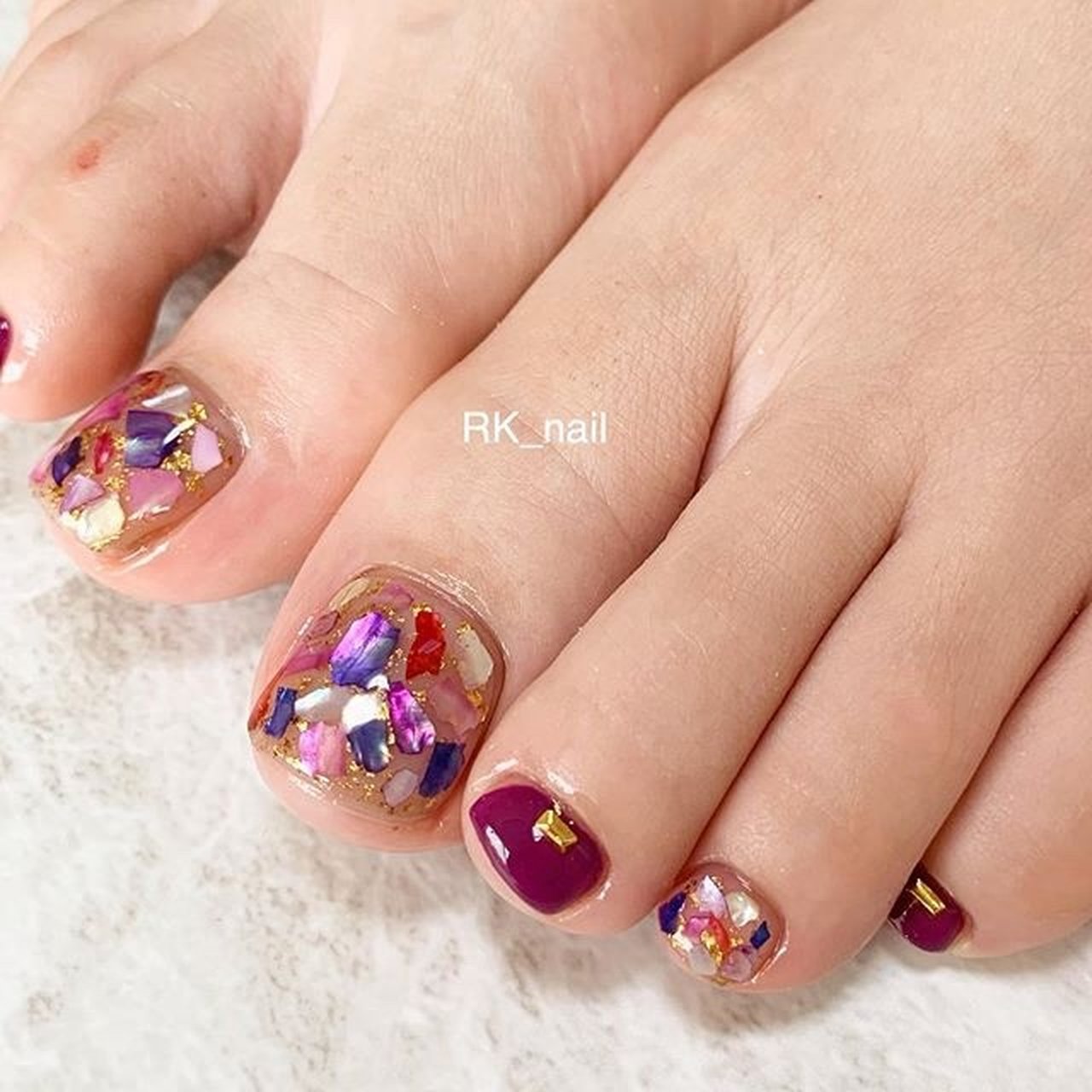 夏 旅行 海 リゾート フット Rk Nail ｱｰﾙｹｲﾈｲﾙ のネイルデザイン No ネイルブック