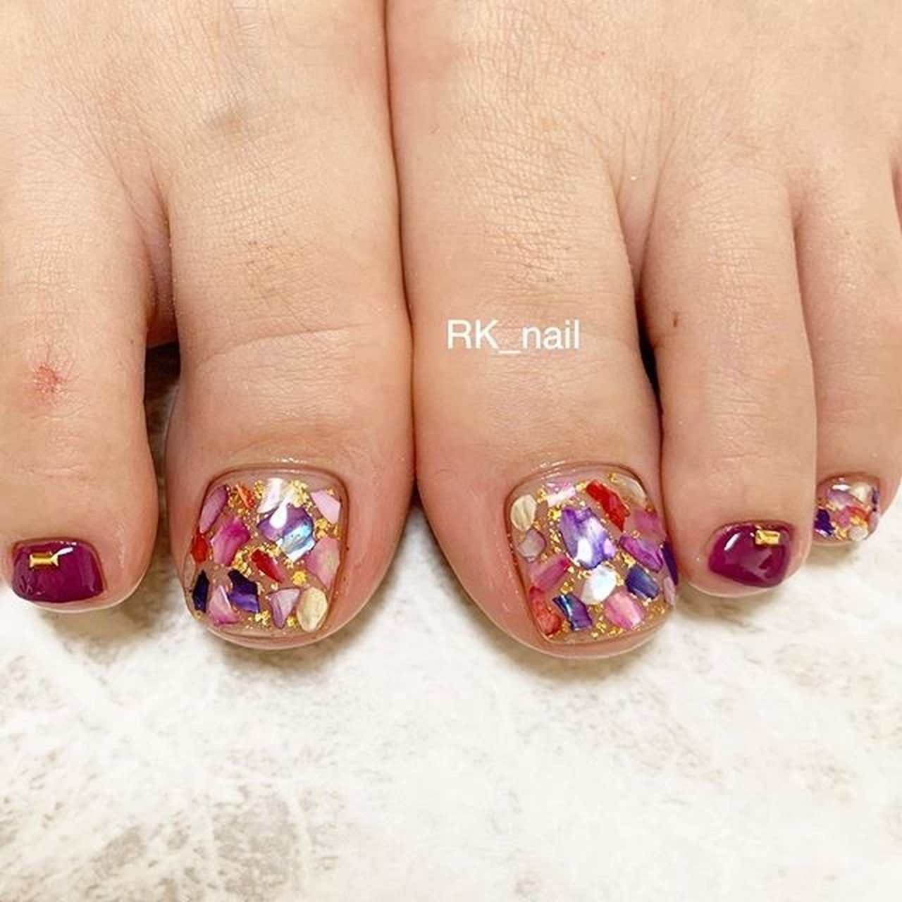 夏 旅行 海 リゾート フット Rk Nail ｱｰﾙｹｲﾈｲﾙ のネイルデザイン No ネイルブック