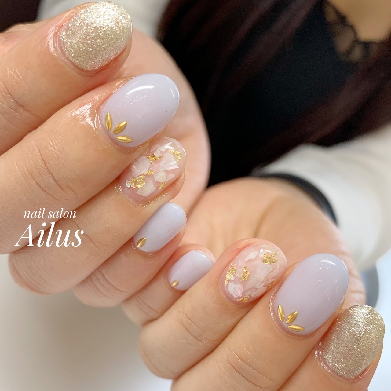 夏 ハンド ワンカラー シェル ホワイト Nail Salon Ailusのネイルデザイン No ネイルブック