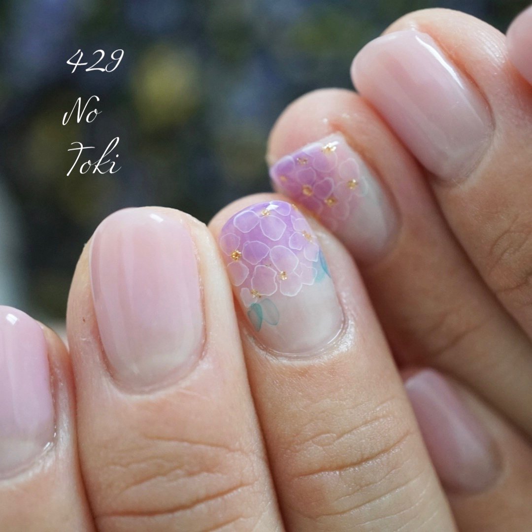 夏 梅雨 オフィス デート ハンド シフクノトキのネイルデザイン No ネイルブック