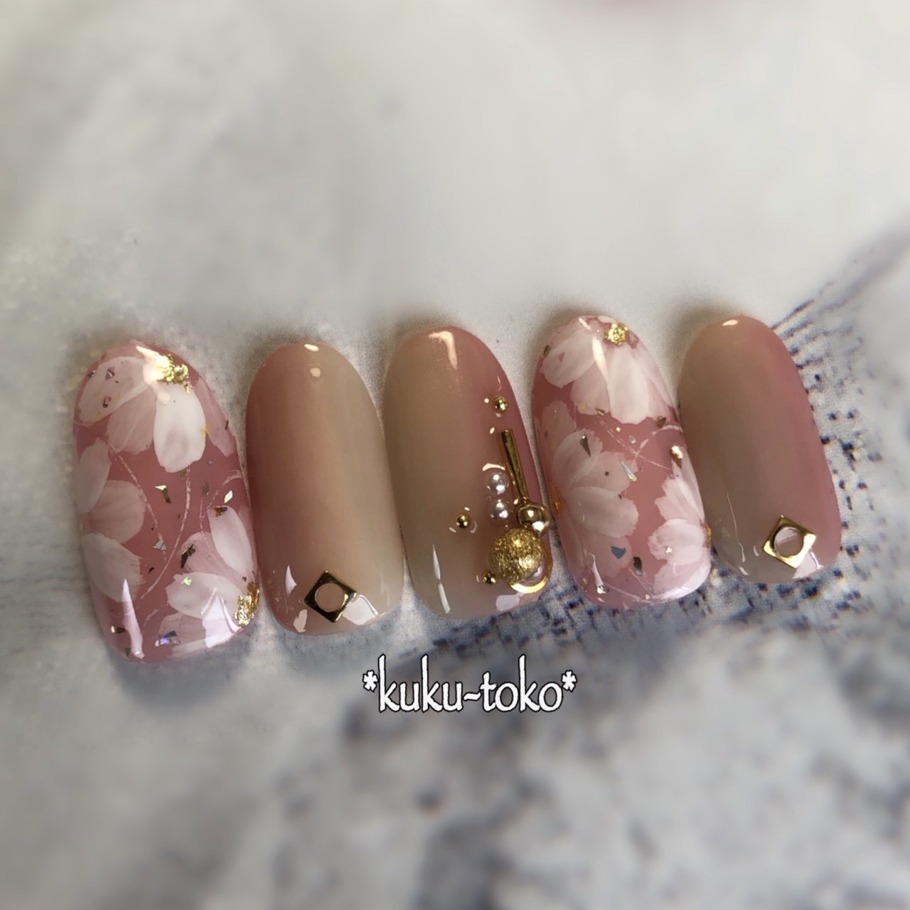 オールシーズン 旅行 オフィス ブライダル ハンド Kukutoko Nailのネイルデザイン No ネイルブック