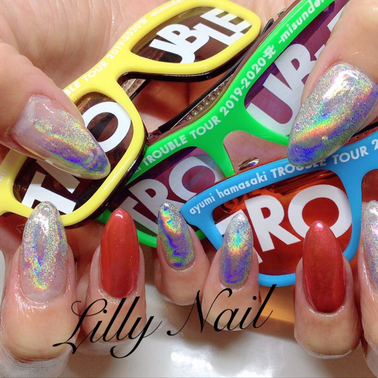 夏 オールシーズン ライブ ハンド シースルー Lilly Nailのネイルデザイン No ネイルブック