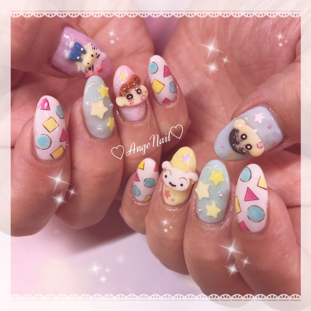 オールシーズン ハンド 痛ネイル キャラクター 3d Angenailのネイルデザイン No ネイルブック