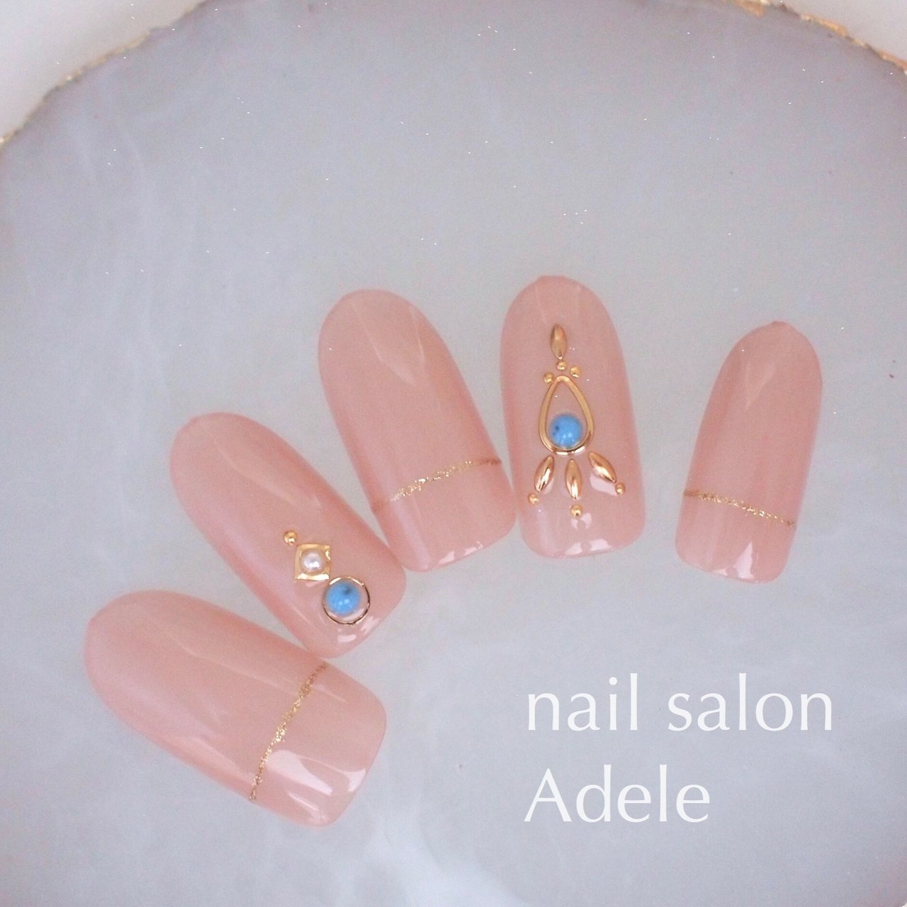 夏 オールシーズン リゾート オフィス ハンド Nail Salon Adeleのネイルデザイン No ネイルブック