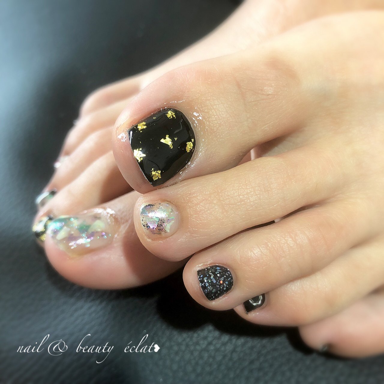 ホワイト ブラック ゴールド Nail Beauty Eclat のネイルデザイン No ネイルブック