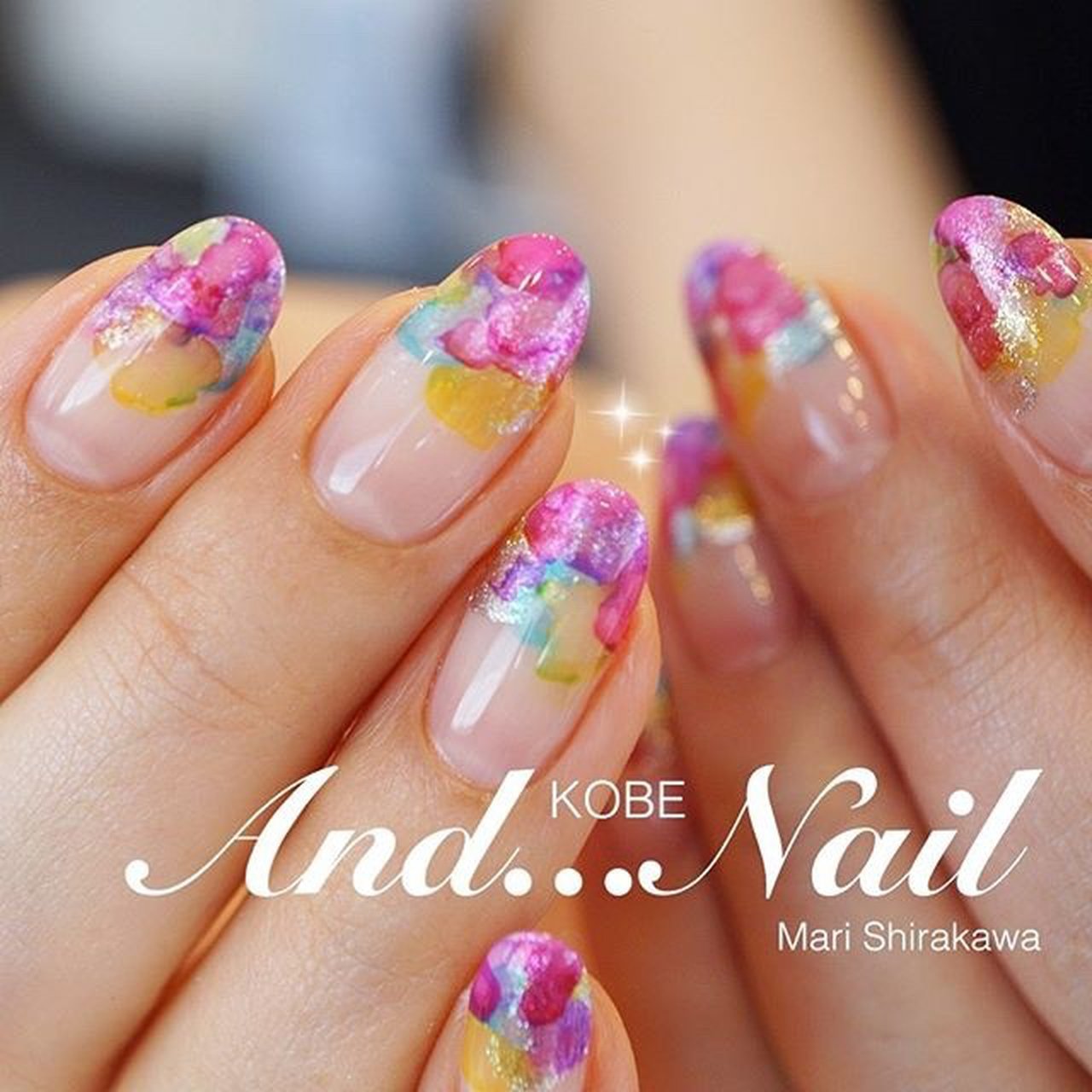 春 夏 梅雨 リゾート ハンド 白川麻里 神戸アンドネイルのネイルデザイン No ネイルブック