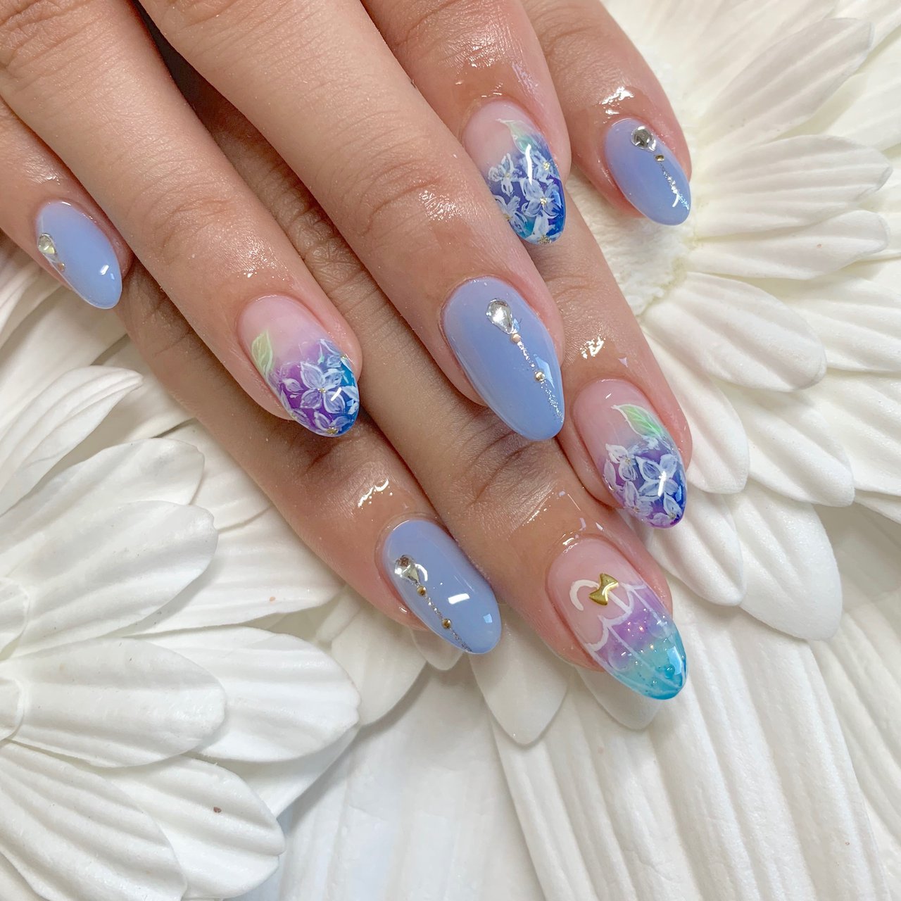 春 夏 梅雨 女子会 ハンド Eriのネイルデザイン No ネイルブック