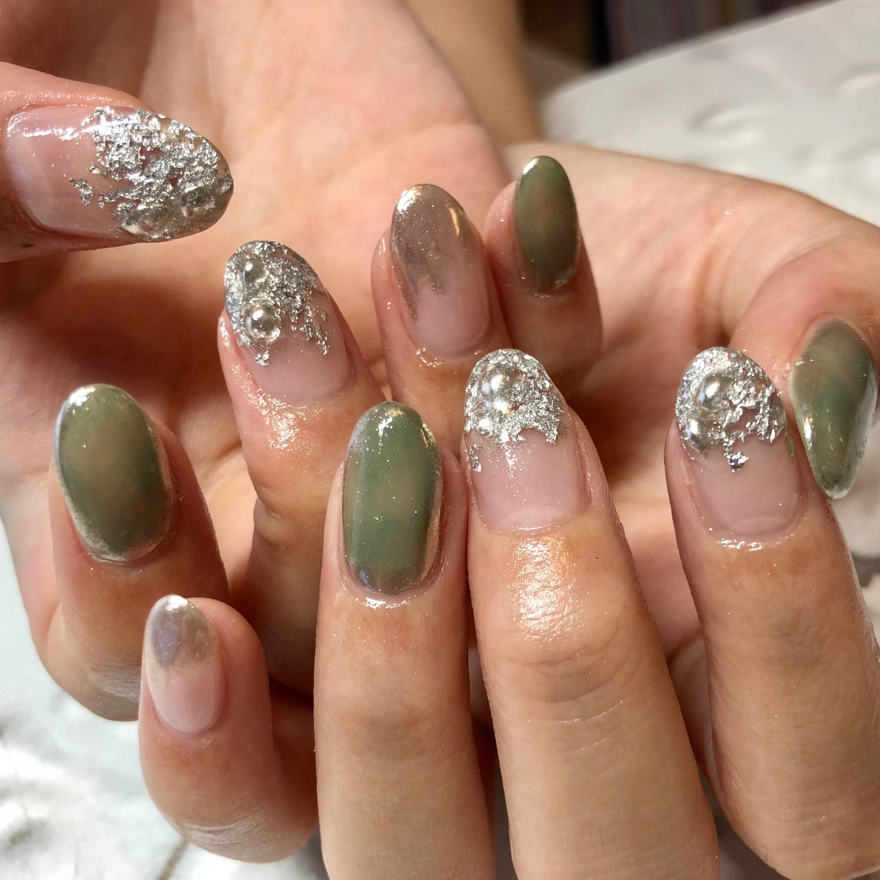 夏 ハンド シンプル グラデーション ニュアンス Nail Vieartのネイルデザイン No ネイルブック