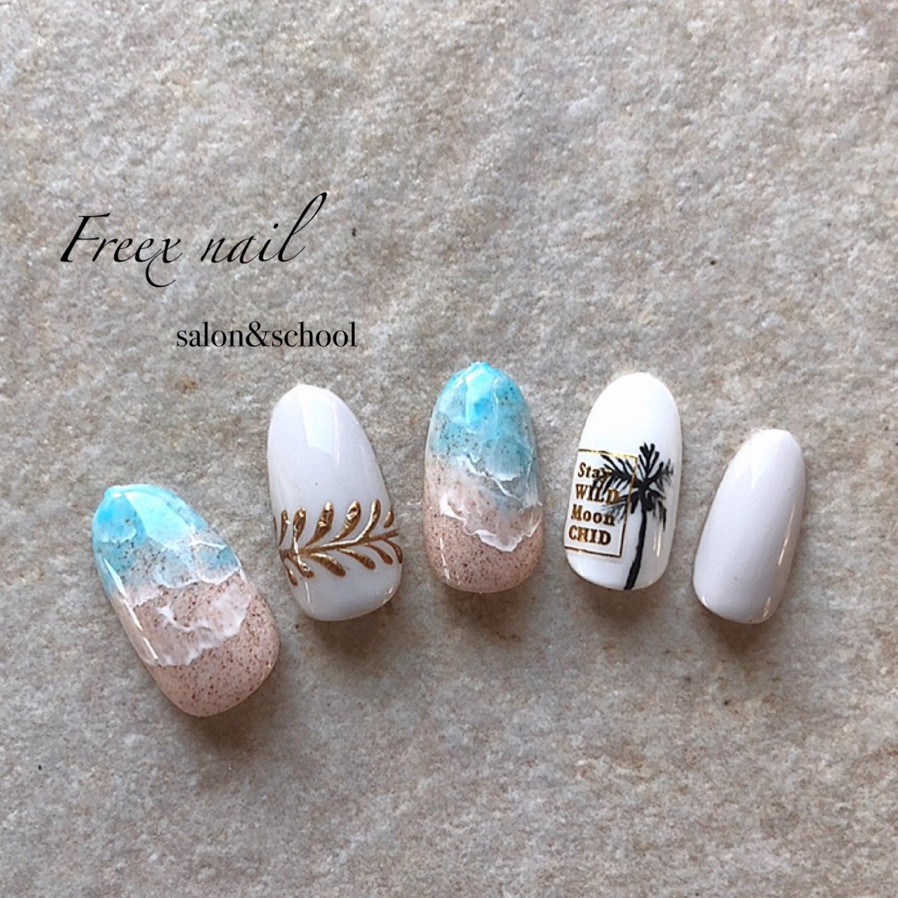 夏 海 リゾート 女子会 ハンド Freexnailのネイルデザイン No ネイルブック