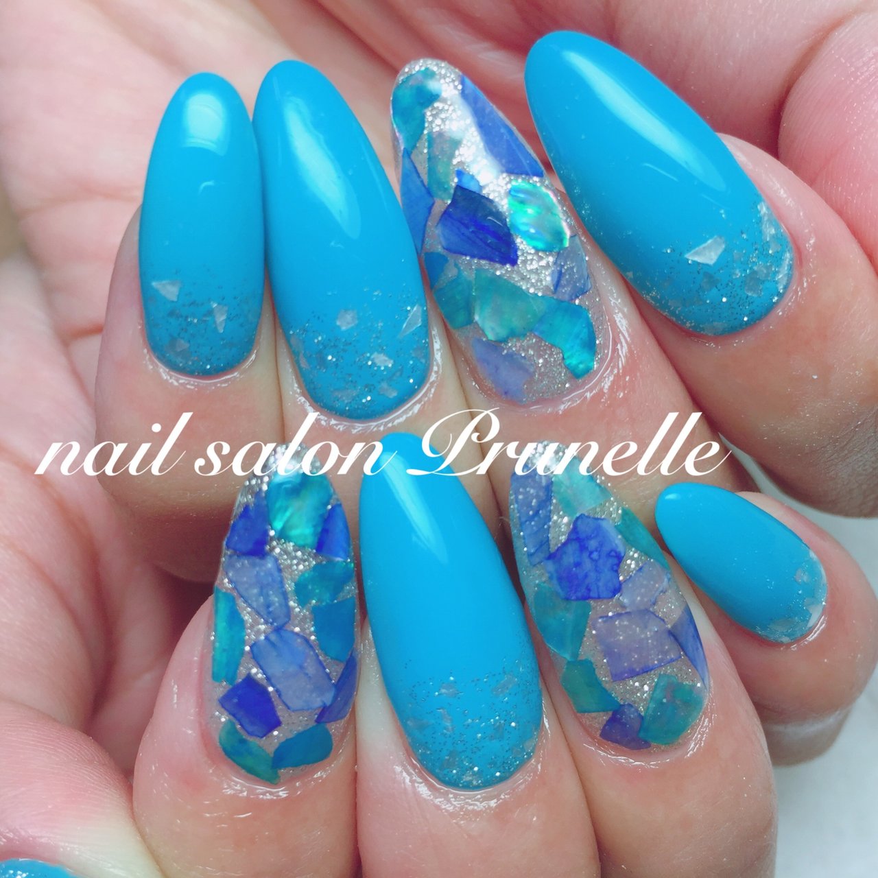 夏 旅行 海 リゾート ハンド Nail Salon Prunelle プリュネル のネイルデザイン No ネイルブック