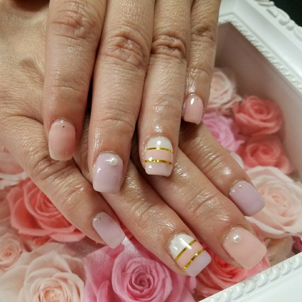 春 夏 デート ハンド シンプル Nailauliiのネイルデザイン No ネイルブック