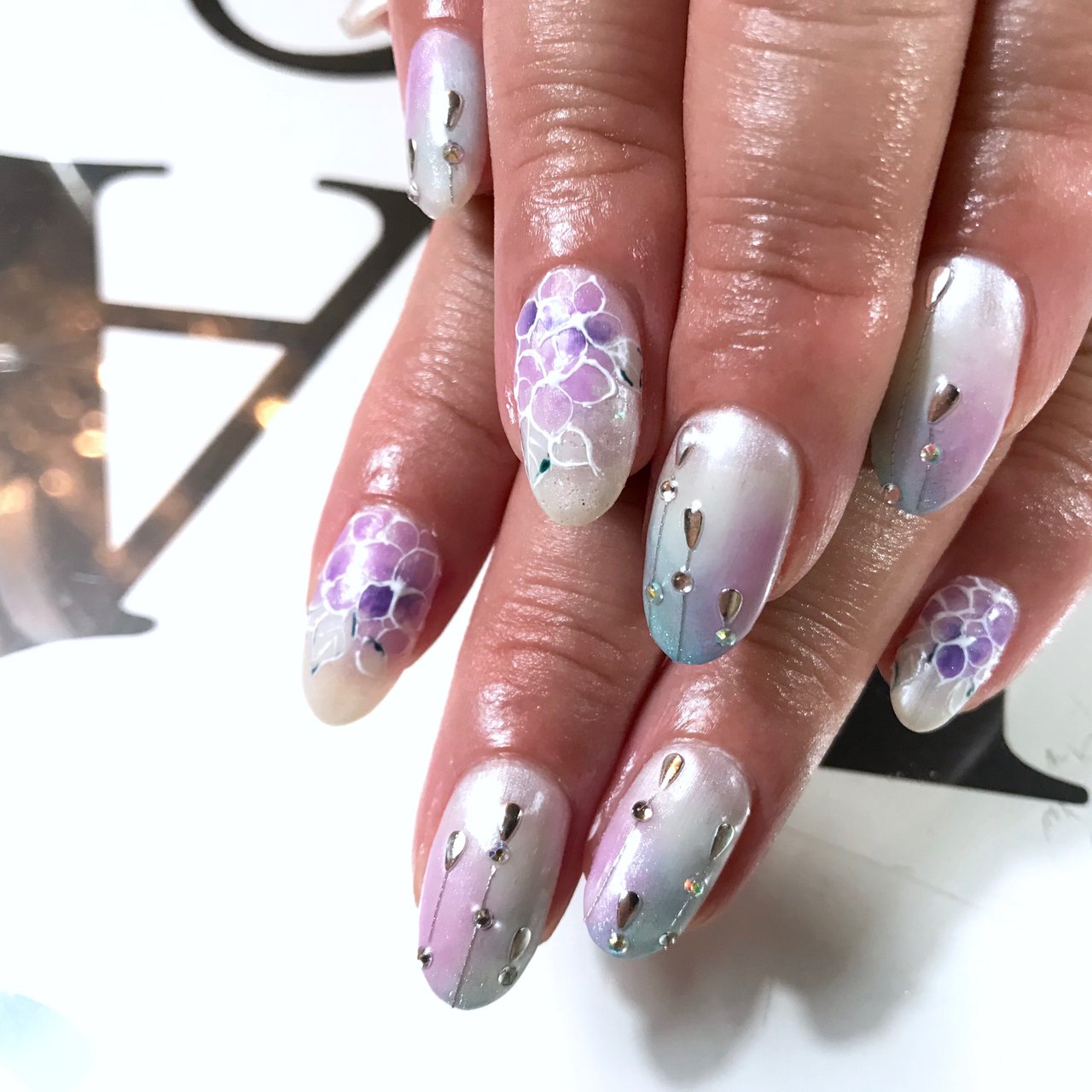 梅雨 七夕 浴衣 パーティー ハンド Nail Salon Paint 吉祥寺のネイルデザイン No ネイルブック