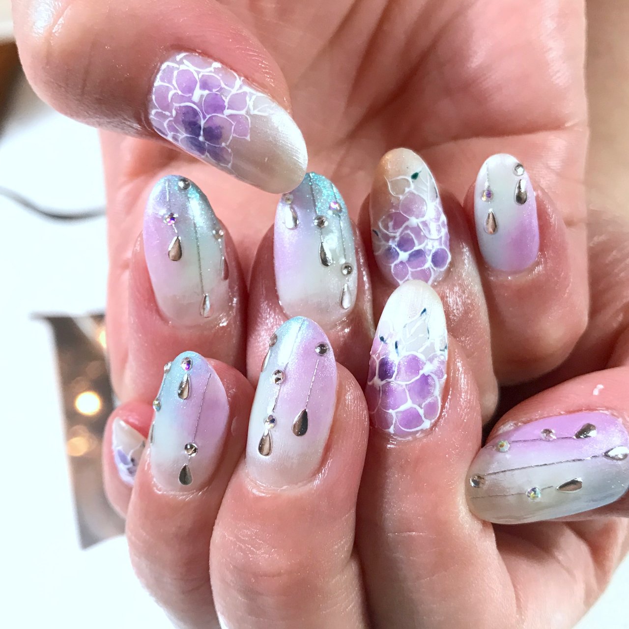 梅雨 七夕 浴衣 パーティー ハンド Nail Salon Paint 吉祥寺のネイルデザイン No ネイルブック