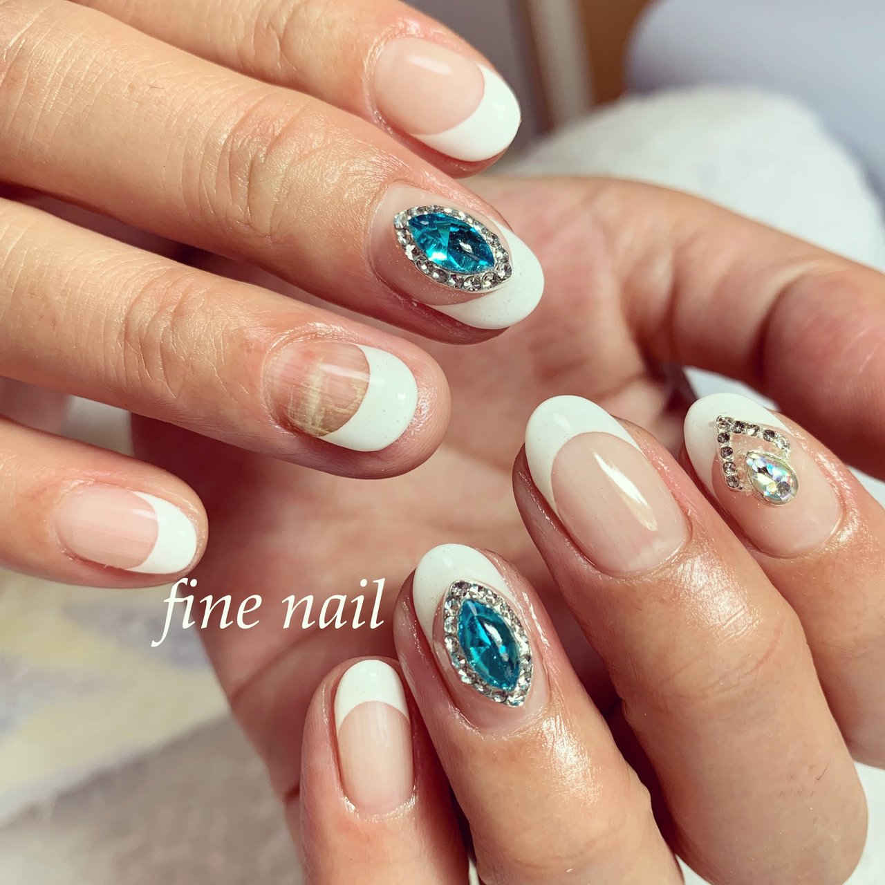 夏 オールシーズン デート 女子会 ハンド Fine Nail ファインネイル のネイルデザイン No ネイルブック