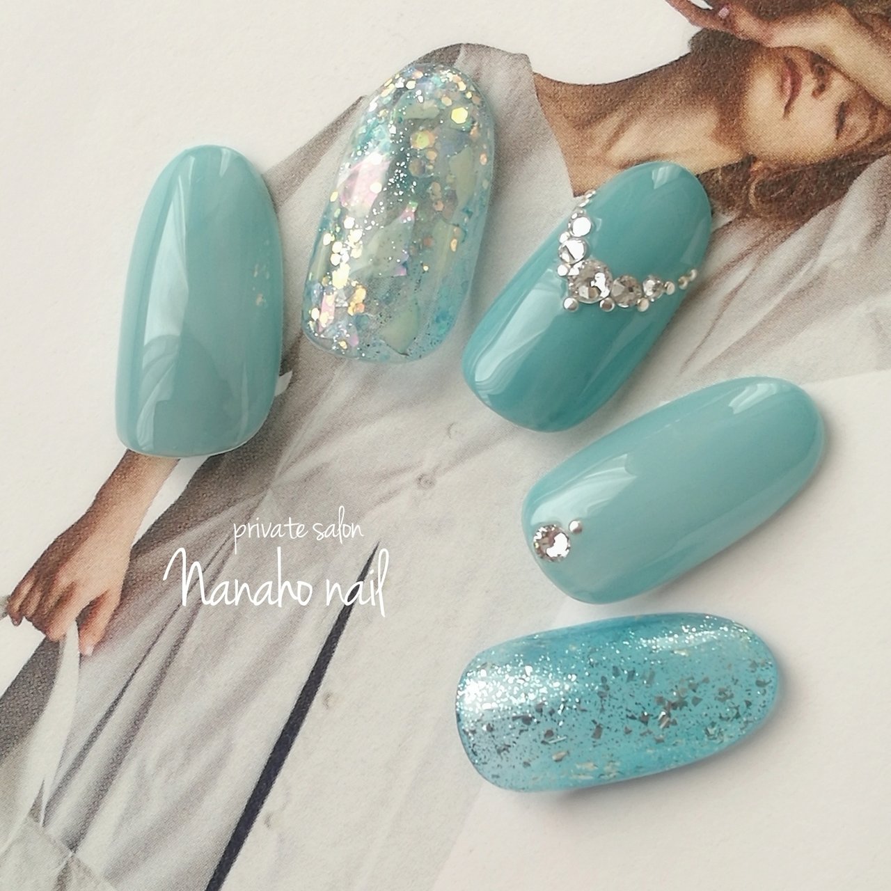 春 夏 ハンド ホログラム ラメ Nanaho Nail 大阪府八尾市 のネイルデザイン No ネイルブック