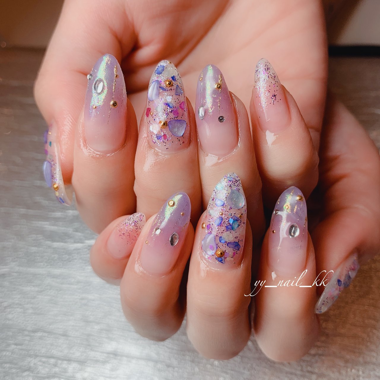 夏 梅雨 七夕 海 ハンド Yy Nail Kkのネイルデザイン No ネイルブック