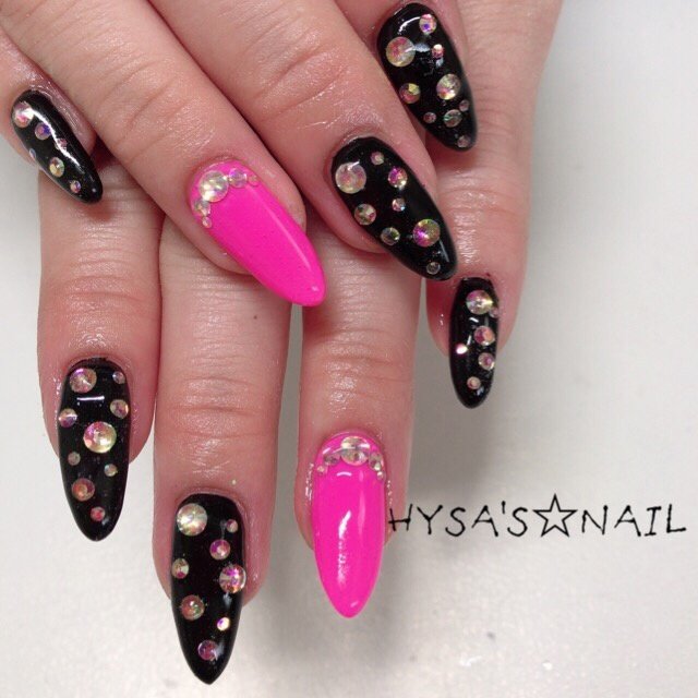 ハンド ピンク ブラック Hisa のネイルデザイン No ネイルブック