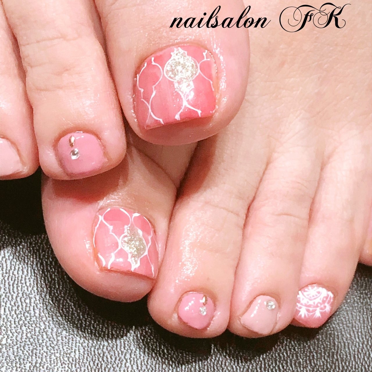 夏 オールシーズン デート 女子会 フット Nail Salon Fkのネイルデザイン No ネイルブック