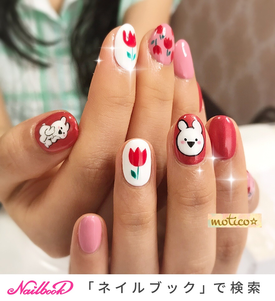 すこぶる動くうさぎのネイルデザイン ネイルブック