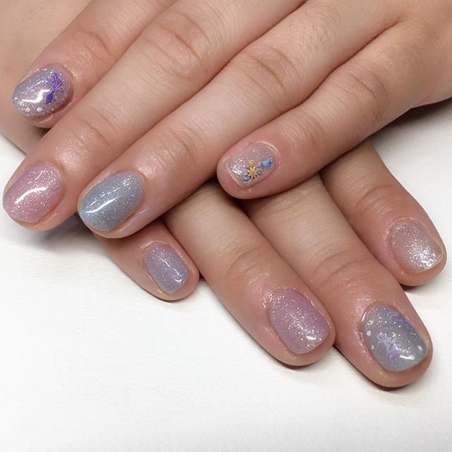 オールシーズン 七夕 浴衣 ハンド ラメ Nailsalonyouのネイルデザイン No 4328477 ネイルブック