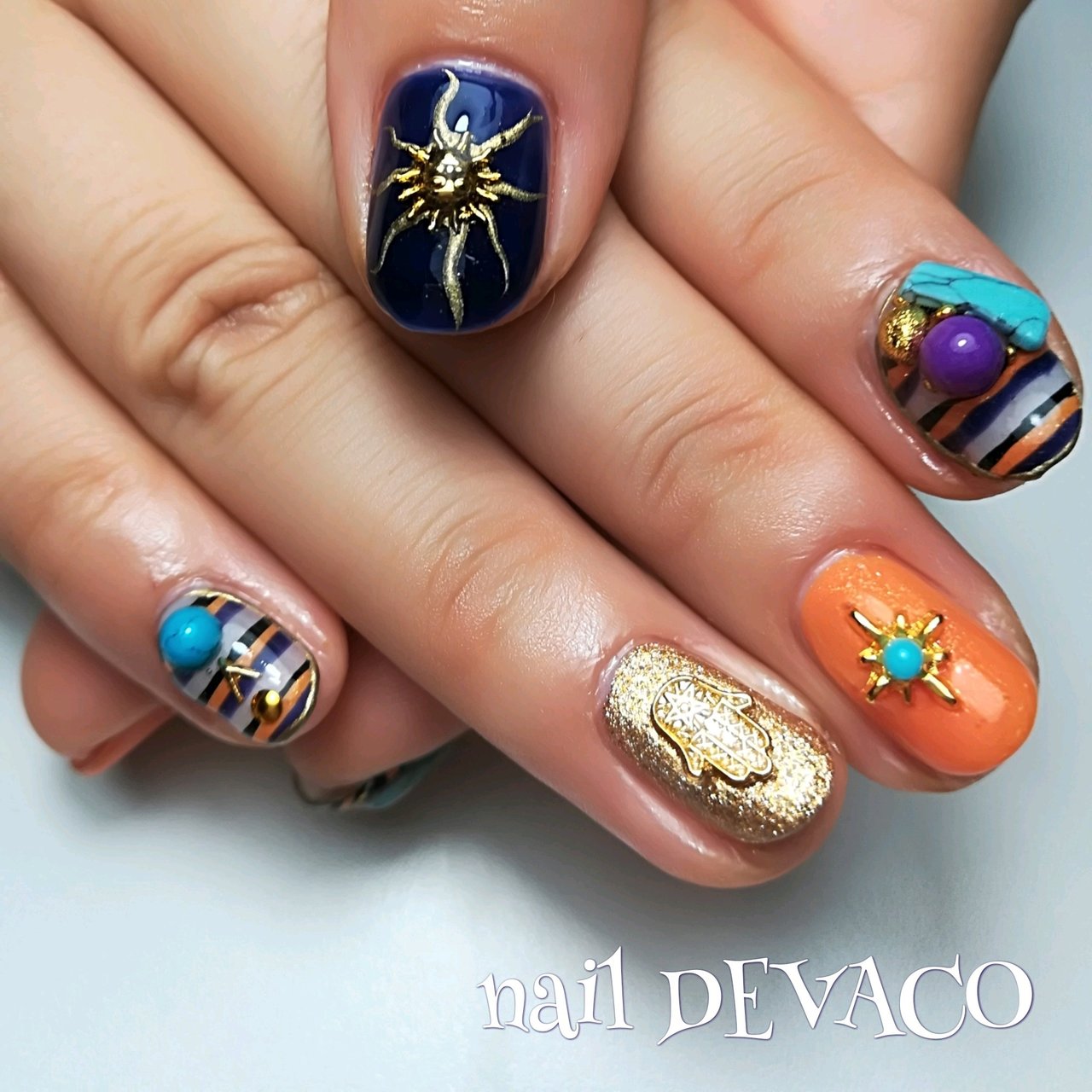 オールシーズン ハンド ネイティブ エスニック ボヘミアン 999naildevacoのネイルデザイン No ネイルブック