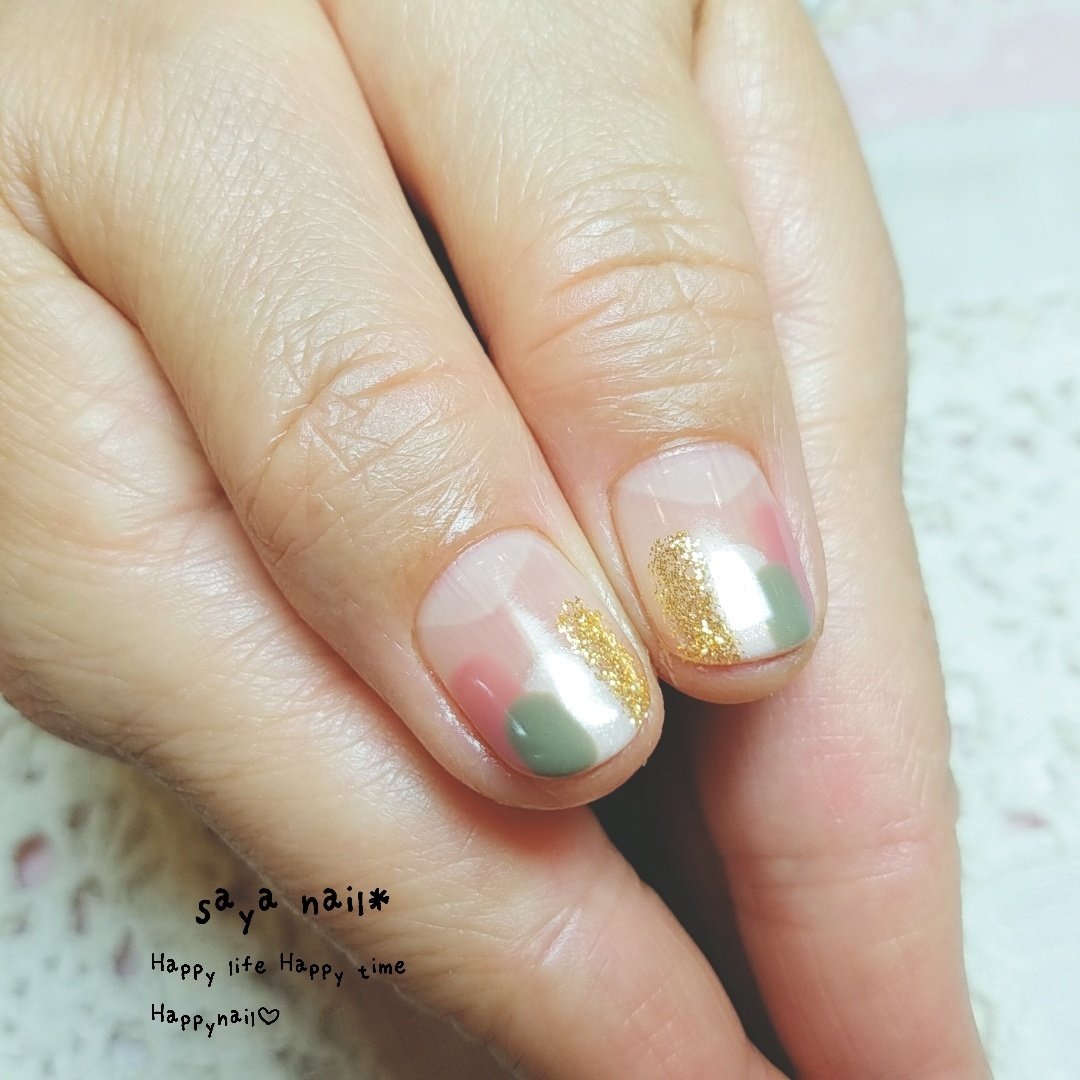 夏 ハンド ショート ジェル お客様 Saya Nail Private Nail Atelier のネイルデザイン No 4331384 ネイルブック