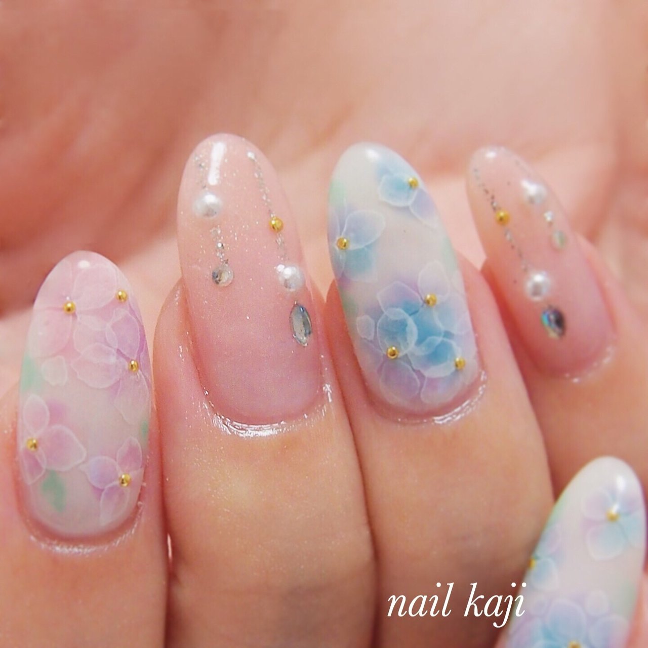 夏 梅雨 七夕 浴衣 ハンド Nail Kajiのネイルデザイン No ネイルブック