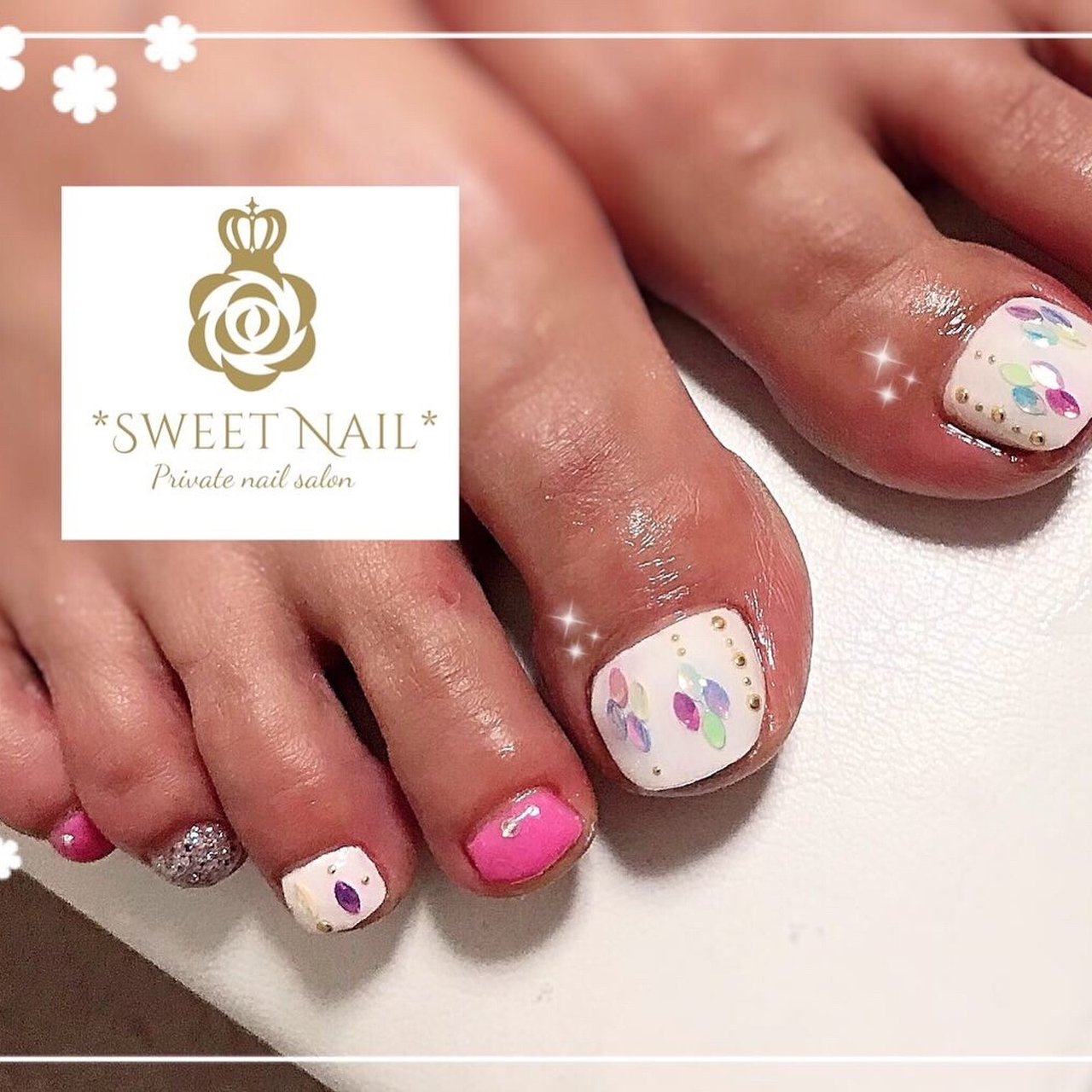 夏 オールシーズン 海 リゾート フット 大阪府八尾市ネイルサロン Sweet Nail のネイルデザイン No ネイルブック