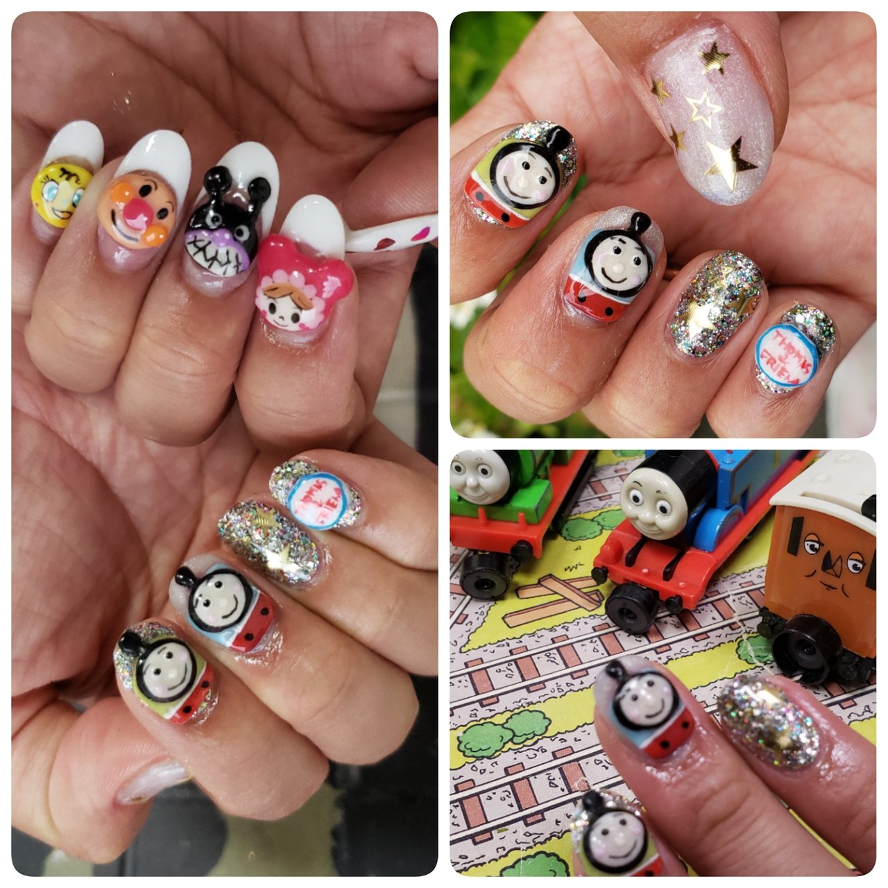 ハンド キャラクター ミディアム カラフル ジェルネイル Rie のネイルデザイン No ネイルブック